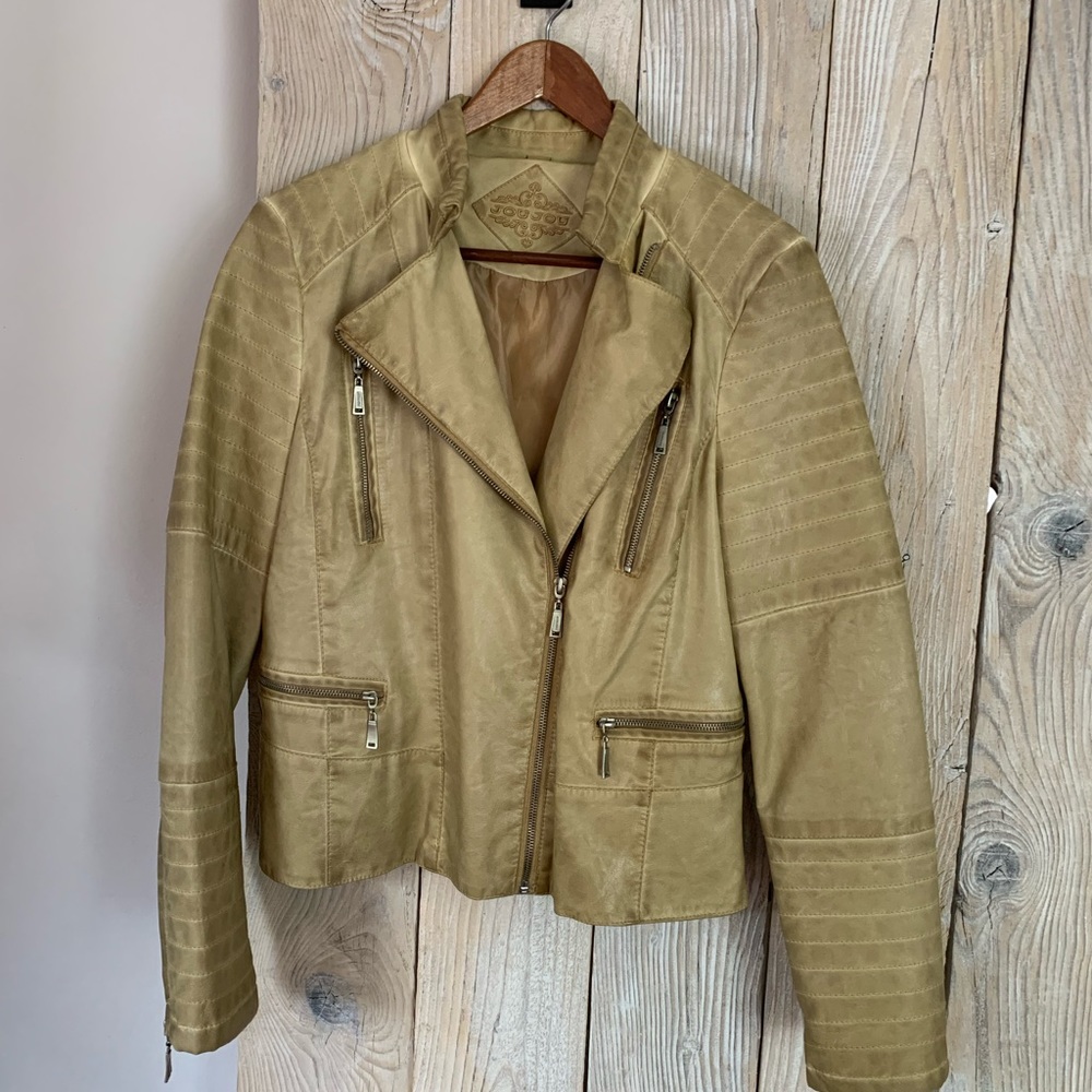 Jou Jou faux leather jacket. Size: L